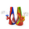 Conicall glass silicone bong with quartz banger 5.90 inches - Image 6