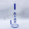 Double Mushroom Straight Glass Bong - Image 2