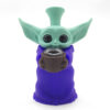 Tall Yoda silicone bong with glass bowl 5.50 inches - Image 3