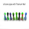 Mini Silicone Nectar Collector Body with metal dab nail - Image 2