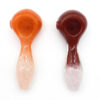 Orange White Gradient Import Pigment Glass Hand Pipe - Image 2