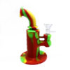 Small Plunger silicone bong with glass bowl 6.50 inches - Image 4