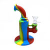 Small Plunger silicone bong with glass bowl 6.50 inches - Image 5