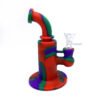 Small Plunger silicone bong with glass bowl 6.50 inches - Image 6