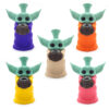 Tall Yoda silicone bong with glass bowl 5.50 inches - Image 2