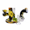 Small Plunger printed silicone bong with glass bowl 6.50 inches - Image 3