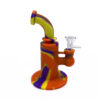 Small Plunger silicone bong with glass bowl 6.50 inches - Image 2