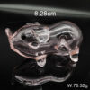 Transparent Pig Glass Hand Pipe - Image 2