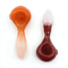 Orange White Gradient Import Pigment Glass Hand Pipe - Image 3