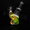 Printed glass silicone bong with glass bowl 6.50 inches - Image 5