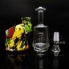 Printed glass silicone bong with glass bowl 6.50 inches - Image 6