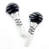 Black White Import Pigment Glass Hand Pipe - Image 4