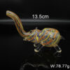 Elephant Glass Smoking Pipe Bubbler - Image 2