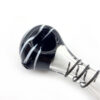 Black White Import Pigment Glass Hand Pipe - Image 5