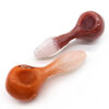 Orange White Gradient Import Pigment Glass Hand Pipe - Image 6