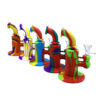 Small Plunger silicone bong with glass bowl 6.50 inches - Image 3