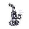 Small Plunger printed silicone bong with glass bowl 6.50 inches - Image 7