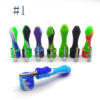 Mini Silicone Nectar Collector Body with metal dab nail - Image 3