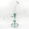 Double Mushroom Straight Glass Bong - Image 6