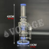 Water Piep Glass Straight Tube Bong 16.73" - Image 2