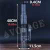Water recycle glass bong 18.89" - Image 5