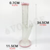 Pink Straight Glass Bong - Image 6