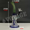 Triple Tyre Straight Glass Bong - Image 6