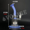 Single Tyre Curved Straight Glass Bong - Image 6