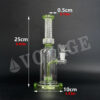 Single Tyre Thread Straight Glass Bong - Image 6