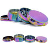Rainbow Zinc Alloy Herb Grinder 63mm - Image 3