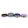 Rainbow Zinc Alloy Herb Grinder 63mm - Image 5