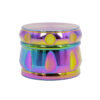 Rainbow Zinc Alloy Herb Grinder 63mm - Image 2